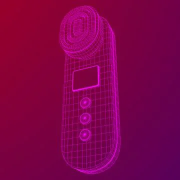 Skin massage machine device Stock Illustration