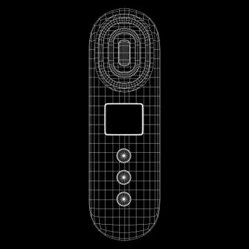 Skin massage machine device Stock Illustration