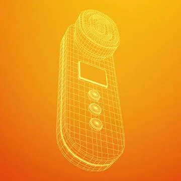 Skin massage machine device Stock Illustration