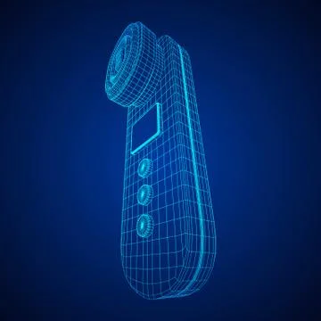 Skin massage machine device Stock Illustration