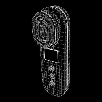 Skin massage machine device Stock Illustration