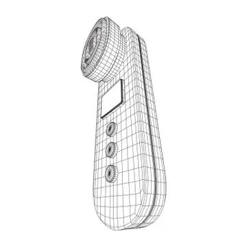 Skin massage machine device Stock Illustration