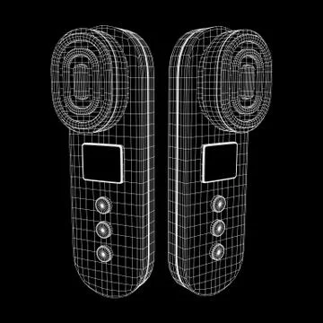 Skin massage machine device Stock Illustration