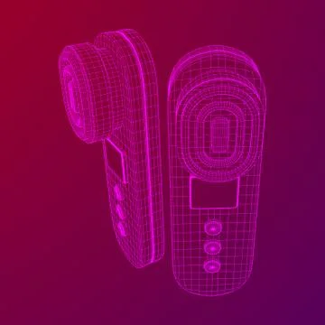 Skin massage machine device Stock Illustration