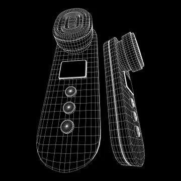 Skin massage machine device 스톡 일러스트