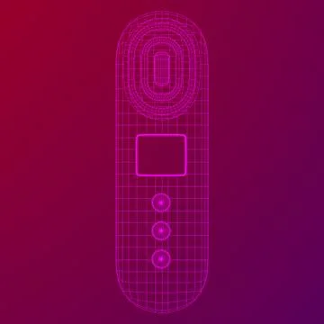 Skin massage machine device Stock Illustration