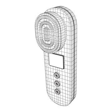 Skin massage machine device Stock Illustration