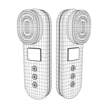 Skin massage machine device Stock Illustration