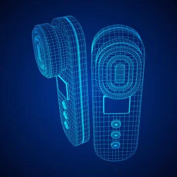Skin massage machine device Stock Illustration