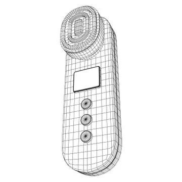 Skin massage machine device Stock Illustration