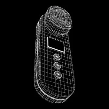 Skin massage machine device Stock Illustration