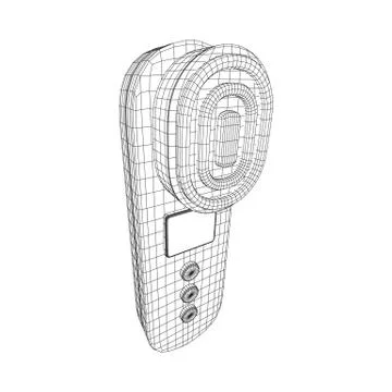 Skin massage machine device Stock Illustration