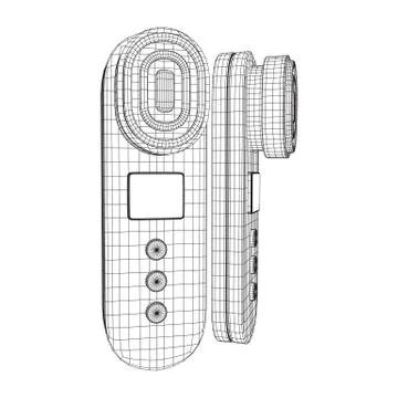 Skin massage machine device Stock Illustration