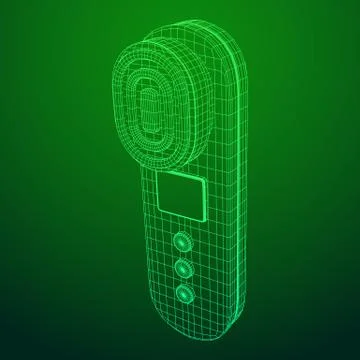Skin massage machine device Stock Illustration