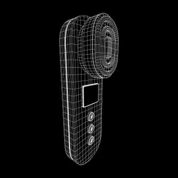 Skin massage machine device Stock Illustration