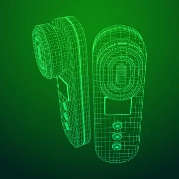Skin massage machine device Stock Illustration