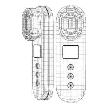 Skin massage machine device Stock Illustration