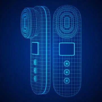 Skin massage machine device Stock Illustration