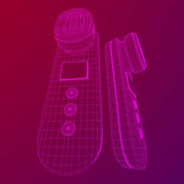 Skin massage machine device 스톡 일러스트