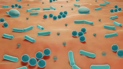 Skin microbiome Stock Footage 155072241