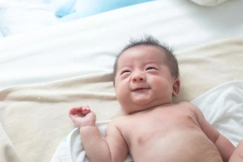 Skin rashes in babies Stock Photos