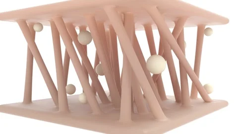 Skin structure layer collagen anatomy bg skincare able to loop endless Stock Footage 332661714