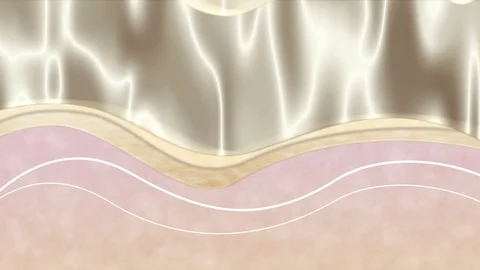 Skin Transformation from dry to moist Stock Footage 126208392