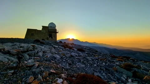 The Skinakas observatory. Vídeo Stock 331614055