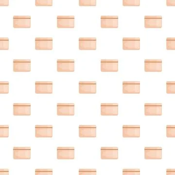 Skincare product container pattern creating repeating background Illustrazione stock