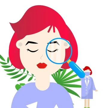 Skincare routine flat vector illustration on the white background Stock Illustration