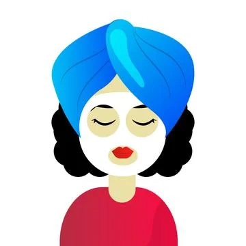 Skincare routine flat vector illustration on the white background Stock Illustration