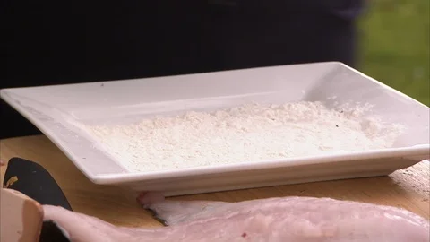 A skinned fish shot Stock Footage 88050749