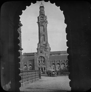SkiopT icon image with motifs of unknown building in Dresden.The image has... Fotos de archivo