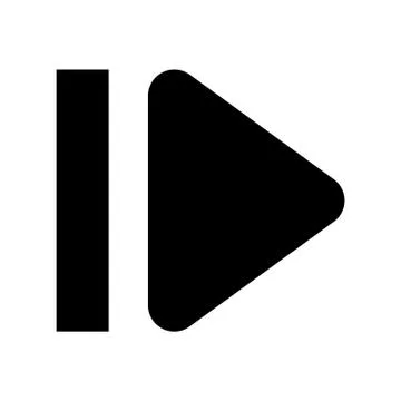 Skip 1 System Icon Stock Illustration