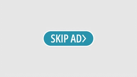 Skip ad button icon graphic on an alpha channel transparent background. Med.. 스톡 동영상 336920300