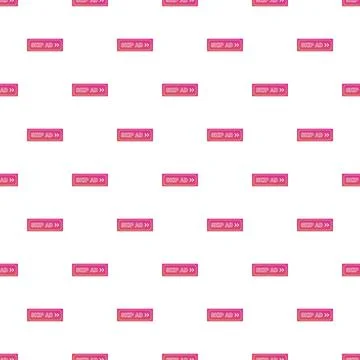 Skip ad button pattern on white background イラスト素材