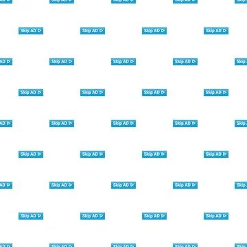 Skip ad button seamless pattern online advertising Stock Illustration