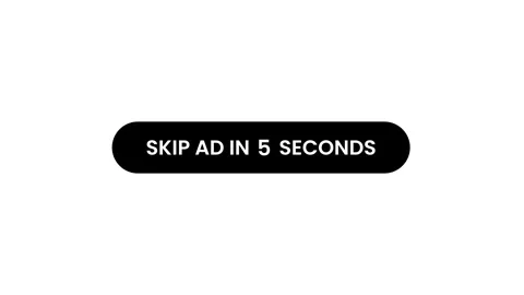 Skip ad button signs 10 seconds countdown timer animation Stock Footage 329121542