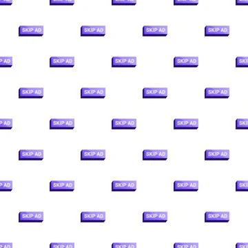 Skip ad buttons forming a repeating seamless pattern 스톡 일러스트