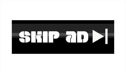SKIP AD ICON Stock Illustration