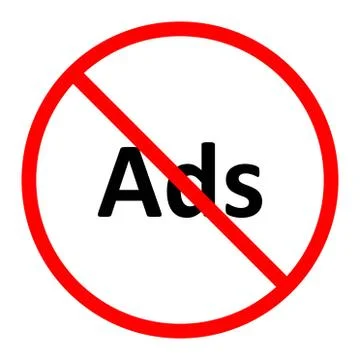 Skip ads video icon or logo illustration Stock Illustration