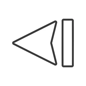 Skip Back Icon Vector Skip back icon in simple vector style Copyright: xZo... Stock Photos
