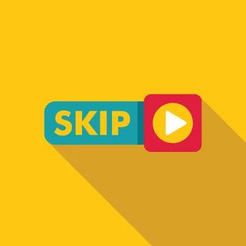 Skip button showing a forward arrow for multimedia content Stock Illustration
