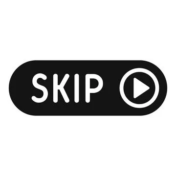 Skip button showing skip forward multimedia control Stock Illustration