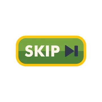 Skip button showing skip forward multimedia control Illustrazione stock