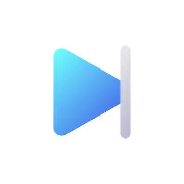 Skip to end pixel perfect flat gradient two-color ui icon イラスト素材