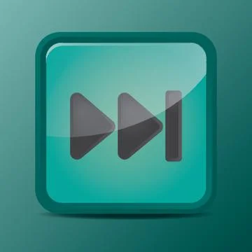 Skip Forward Button Stock Illustration