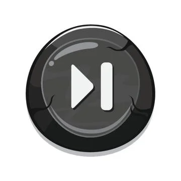 Skip Forward Button Stock Illustration