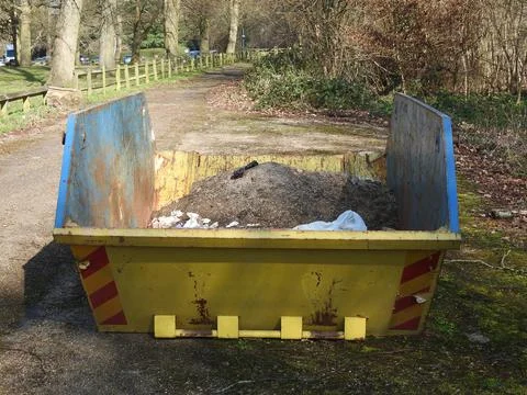 Skip hire Stock Photos