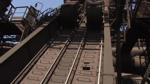 Skip hoists Stock Footage 43971146